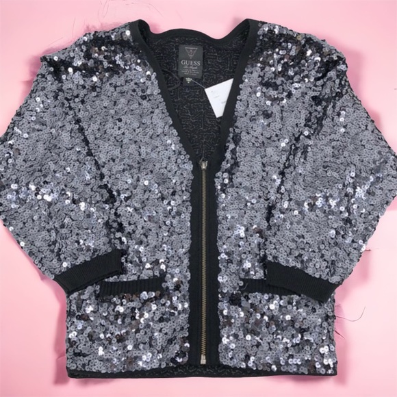 Guess Jackets & Blazers - Guess Sequin Jacket/Cardigan